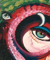 "Quetzalcoatl" Acrylic painting by Estaño 