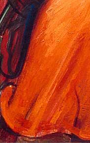 "The Orange Dress" Painting by Philip Stein 